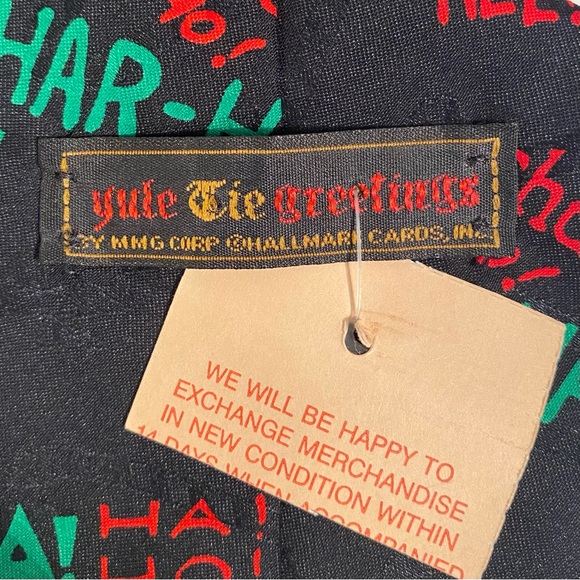 Yule Tie Greeting Santa Holiday Tie - Picture 4 of 6
